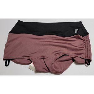 NWT VS Pink Ultimate Swim Shortie XS Brown/Black